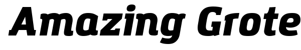 Amazing Grotesk font preview